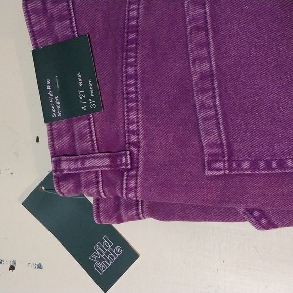 Wild Fable Purple Utility Jeans - Picture 1 of 8